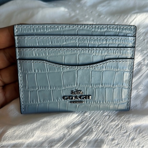 🦋Coach Blue Croc-Embossed Tote Bag🦋 - Picture 5 of 9